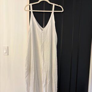 Myrah Penaloza White Gauze Jumpsuit — One Size (Oversized Flow Fit)